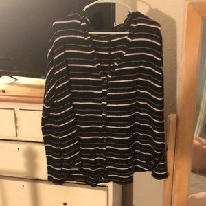 Urban outfitters stripped button up sweater